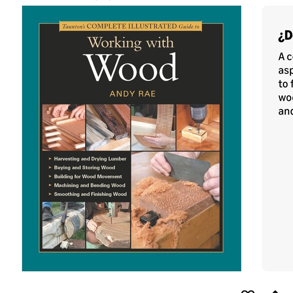 Working with Wood by Andy Rae - Teal Hardcover Guide